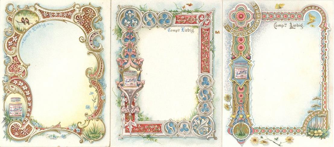 Liebig Lot Mit 6 Tisch-Karten Um 1890 I-II - Reclame