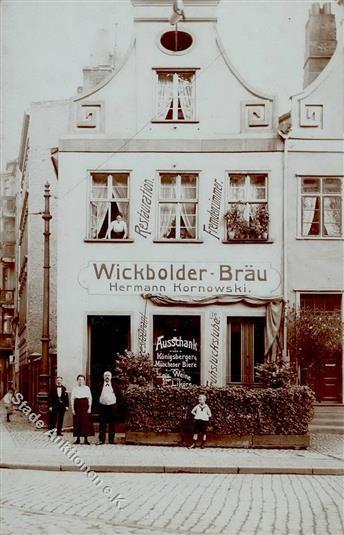 BIER - Foto-Ak Restaurant WICKBOLDER-BRÄU - Ausschank Von KÖNIGSBERGER Biere"" I-II" - Bierbeek