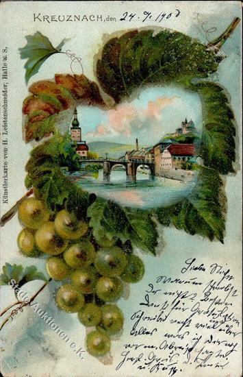 Wein Bad Kreuznach (6550) Lithographie 1900 I-II Vigne - Tentoonstellingen