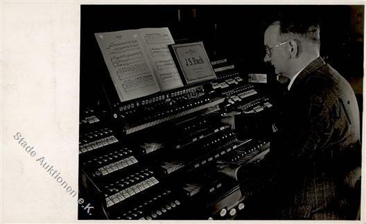 Musik Orgel Prof. Sauer Mit Unterschrift Foto AK I-II - Andere & Zonder Classificatie