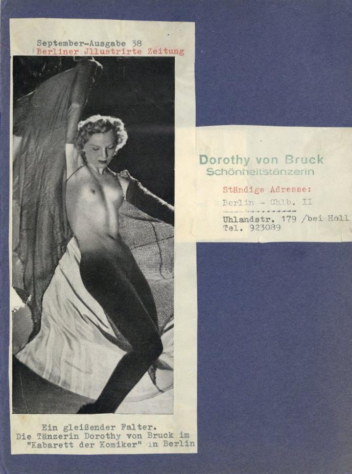 Tanz Bruck, Doroty Von Berichte Zeitungsartikel Und Fotos Von Div. Gastspielen Im Jahr 1938 I-II - Danse