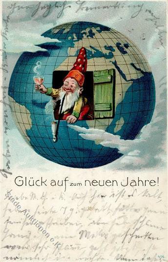 Zwerg Neujahr  1906 I-II Bonne Annee Lutin - Vertellingen, Fabels & Legenden