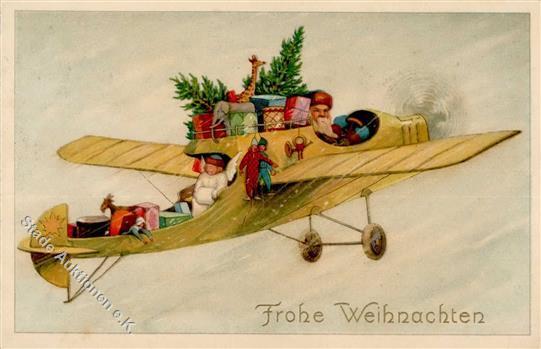 WEIHNACHTSMANN - Flugzeug Mit Spielzeug I Jouet Aviation - Andere & Zonder Classificatie