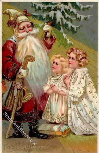 Weihnachtsmann Kinder  Prägedruck 1907 I-II Pere Noel - Andere & Zonder Classificatie