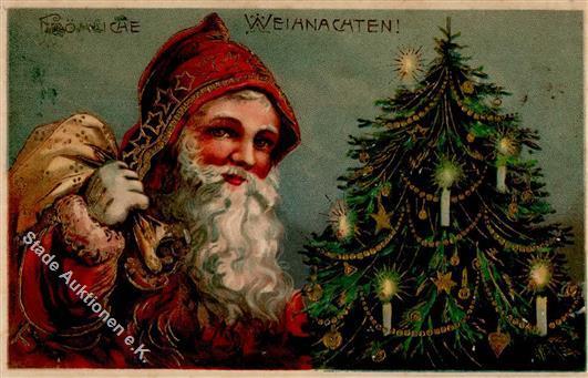 Weihnachtsmann Präge-Karte 1909 I-II Pere Noel - Andere & Zonder Classificatie