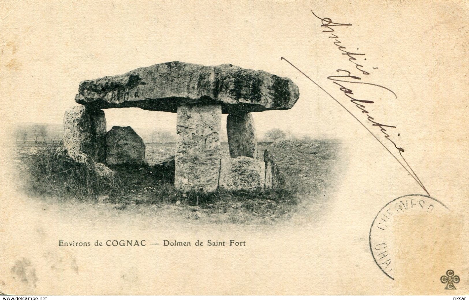DOLMEN ET MENHIR(COGNAC) SAINT FORT - Dolmen & Menhirs