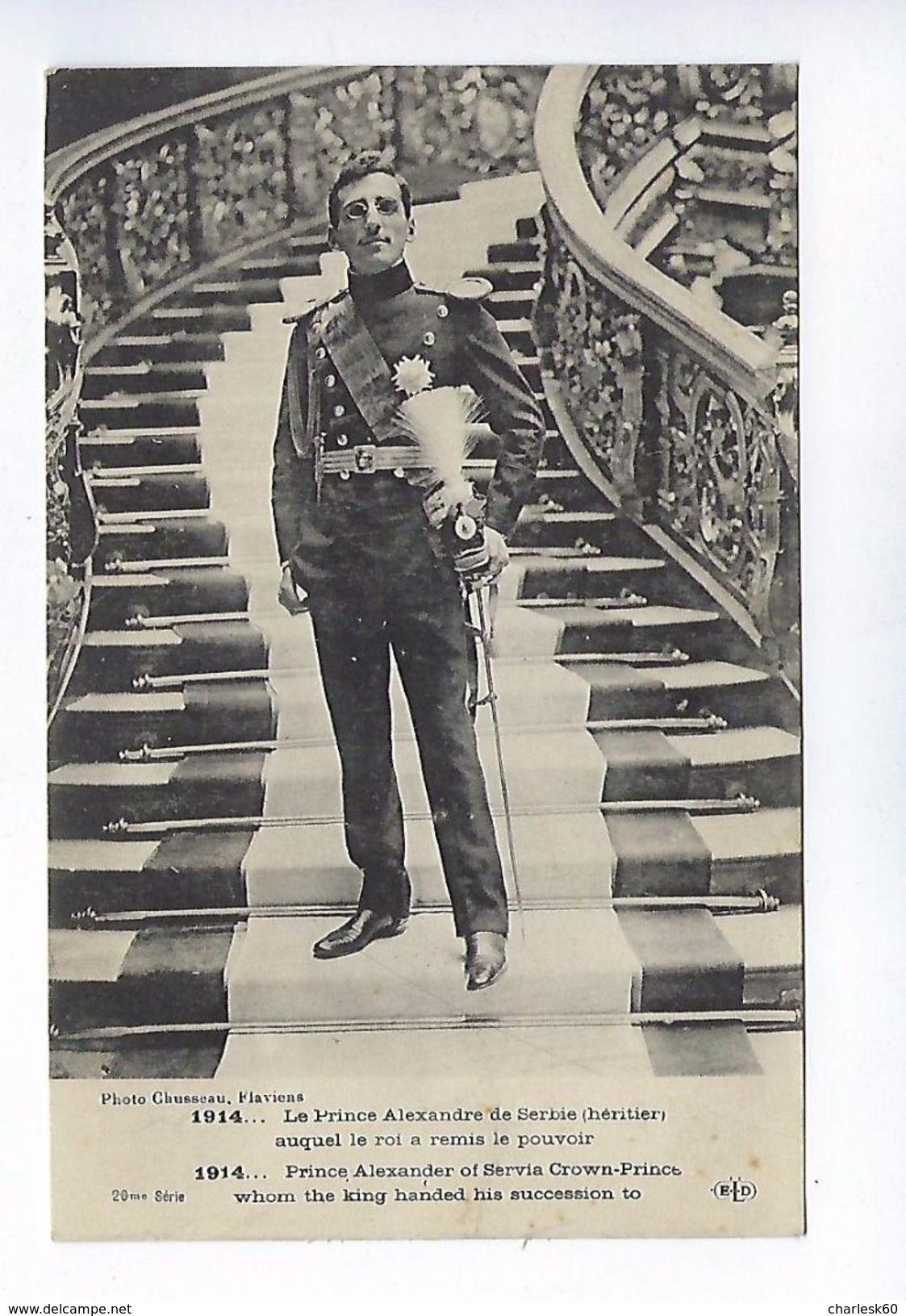 CPA 1914 1918 Le Prince Alexandre De Serbie Auquel Le Roi A Remis Le Pouvoir - Personnages