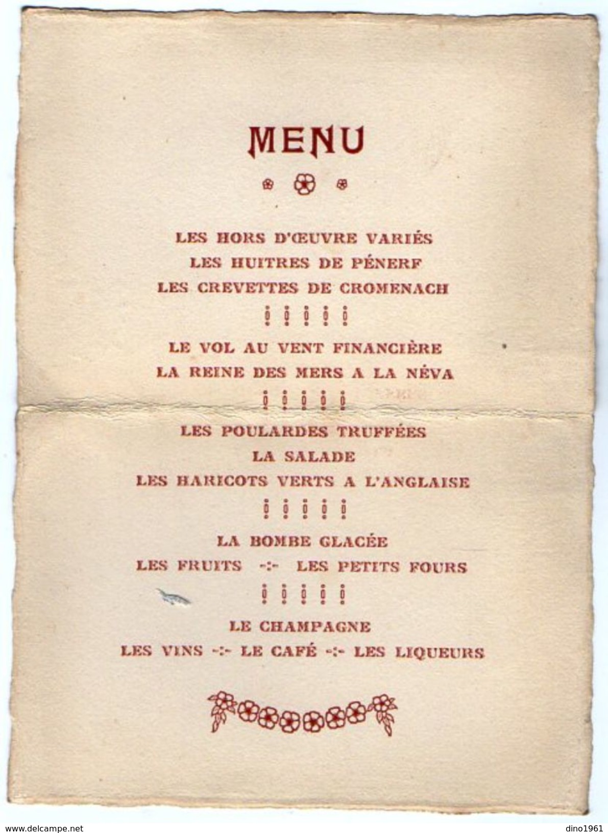 VP11.139 - Ancien Menu De 1932 - Famille ALLO - Menu