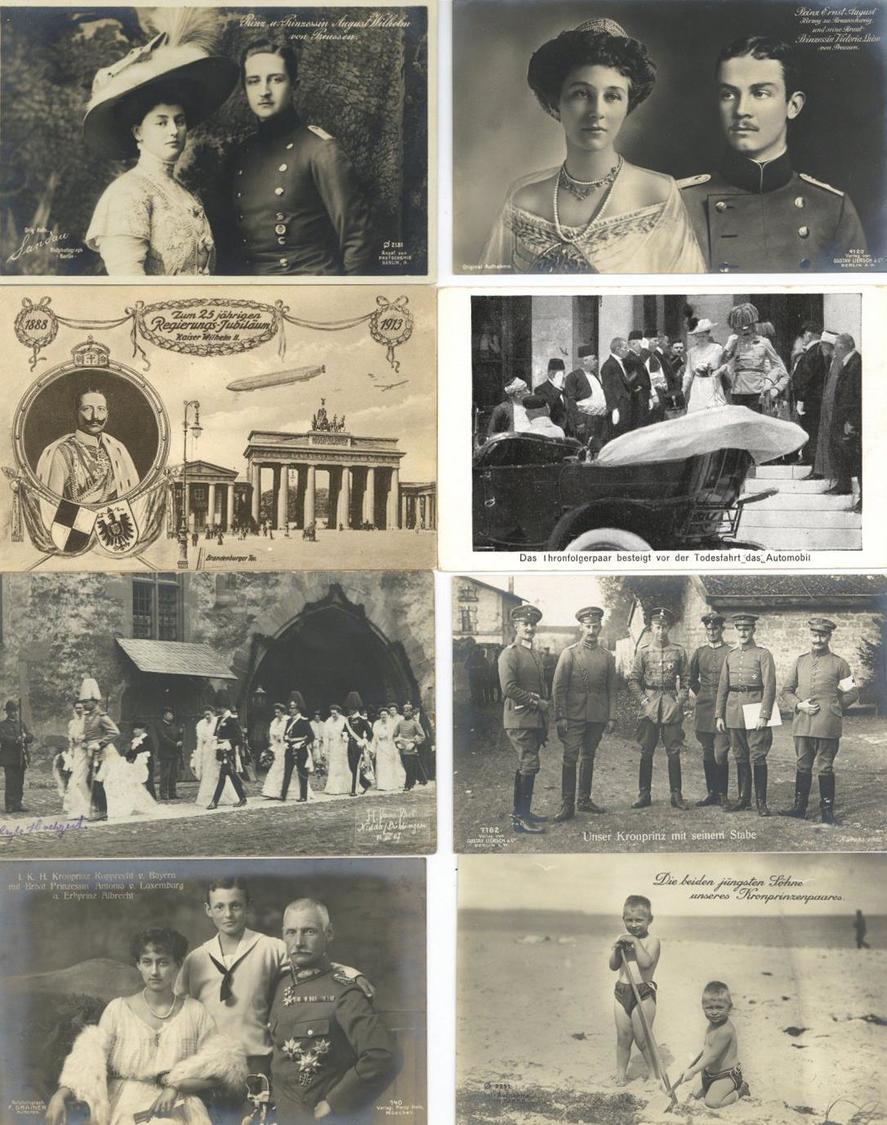 Adel Meist Hohenzollern Preussen Partie Mit Circa 230 Meist Foto-Karten I-II - Koninklijke Families