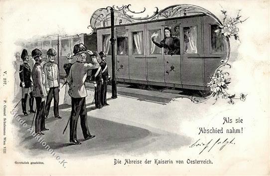 Kaiserin Elisabeth / Sissi Als Sie Abschied Nahm 1898 I-II - Koninklijke Families