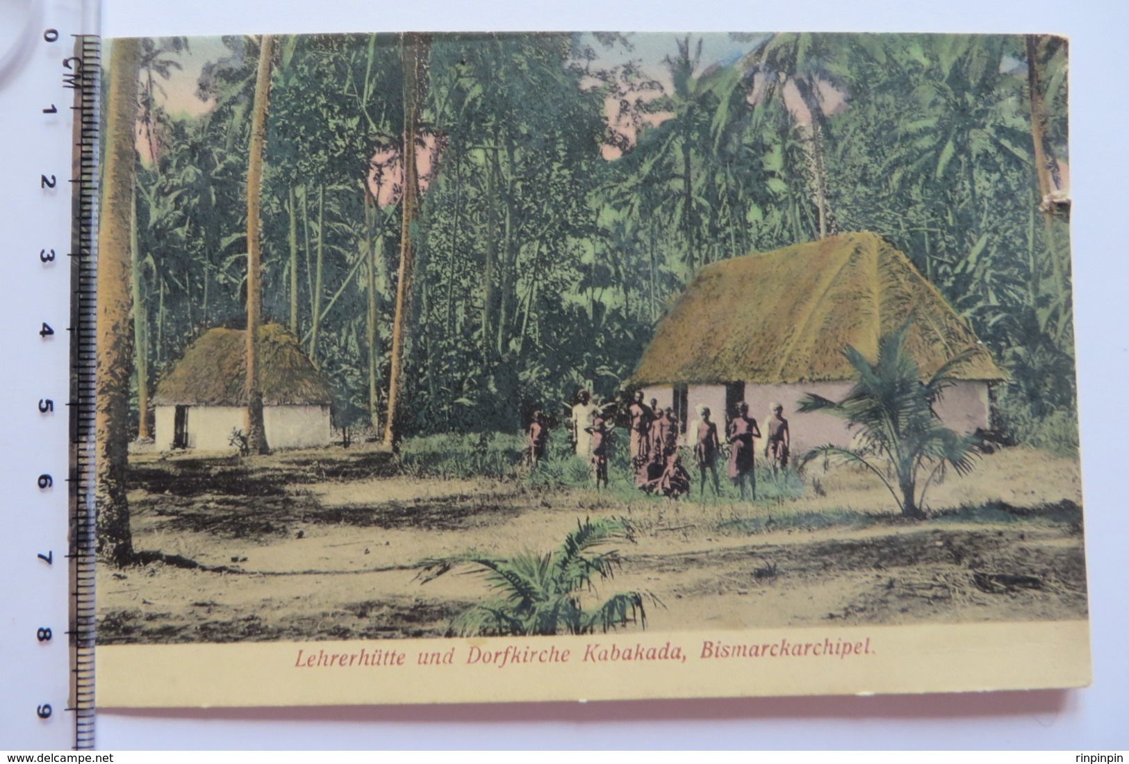 CPA, AK, Lehrerhütte Und Dorfkirche Kabakada, Bismarkachipel, Mission - Papouasie-Nouvelle-Guinée
