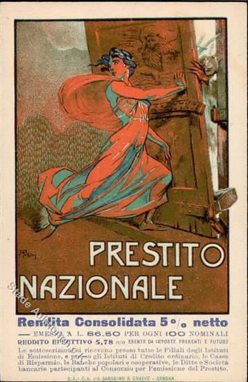 Politik Prestito Nazionale Italien Künstlerkarte I-II - Evenementen