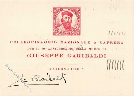 Militär Giuseppe Garibaldi Italienischer Guerillakämpfer I-II - Uniformen