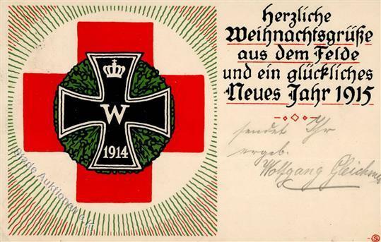ROTES KREUZ - WEIHNACHTEN Im Felde 1915 I-II - Red Cross