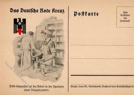 DEUTSCHES ROTES KREUZ WK II - DRK-Schwester  In Apotheke I-II - Rode Kruis