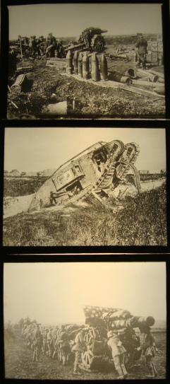 WK I Lot Mit über 30 Glasnegativen U. A. Panzer Munitiuon Truppen, Davon 25 Mit Beschreibung I-II Réservoir - Oorlog 1914-18