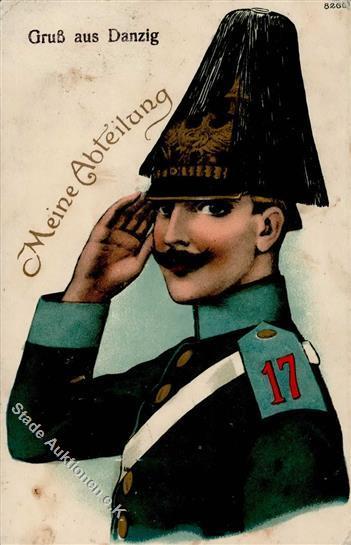 Regiment Danzig Nr. 17 1915 I-II (fleckig) - Regimenten