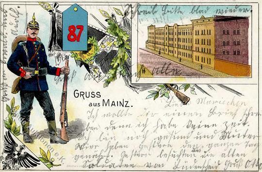 Regiment Nr. 87 Mainz (6500) 1901 I-II - Reggimenti