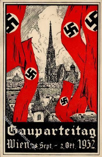 ÖSTERREICH-ANSCHLUSS 1938 WK II - GAUPARTEITAG WIEN 1932! NSDAP WIEN I-II R! - Oorlog 1939-45