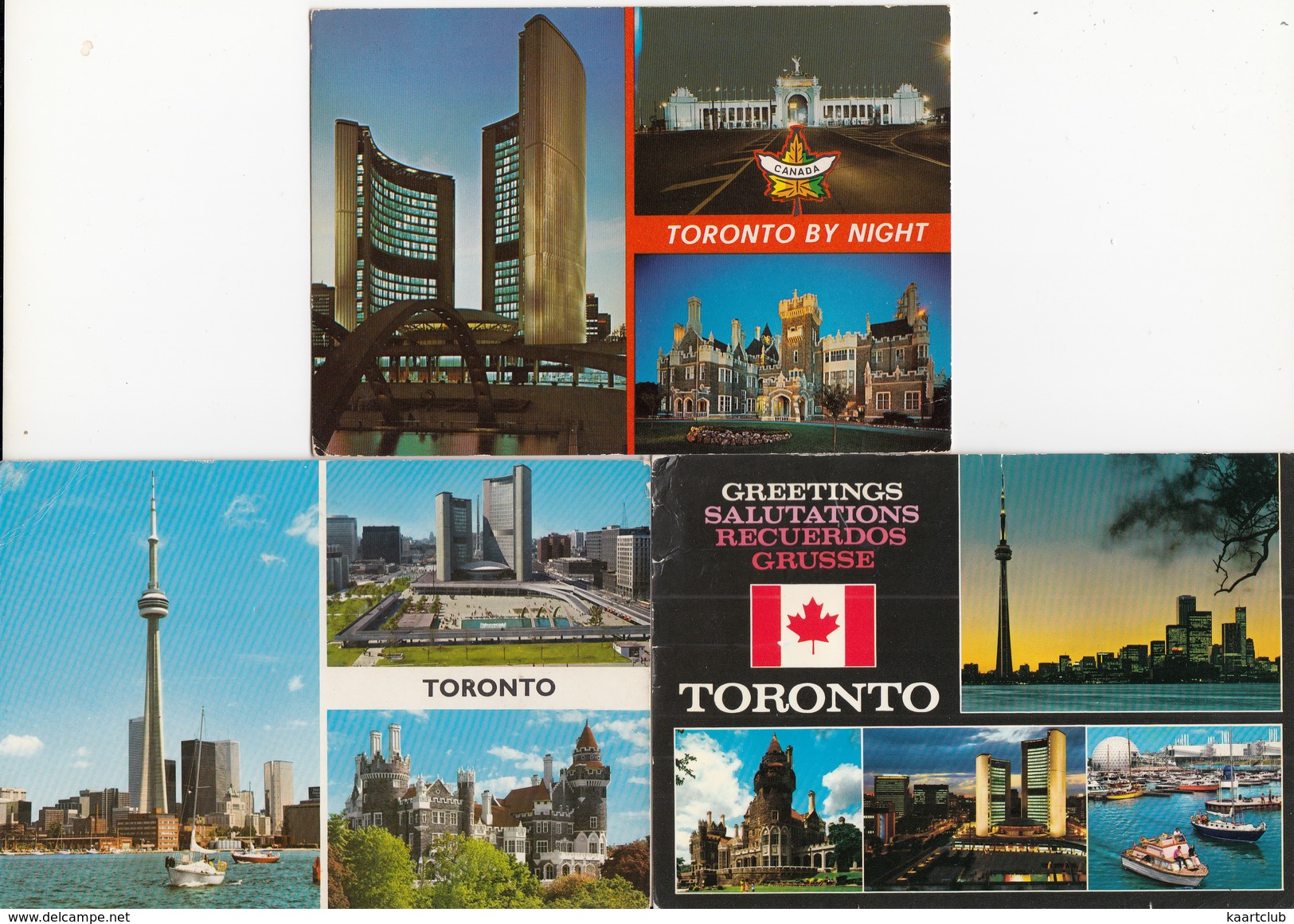 3 Used Multiview Postcards Of Toronto, Ontario, Canada - Toronto