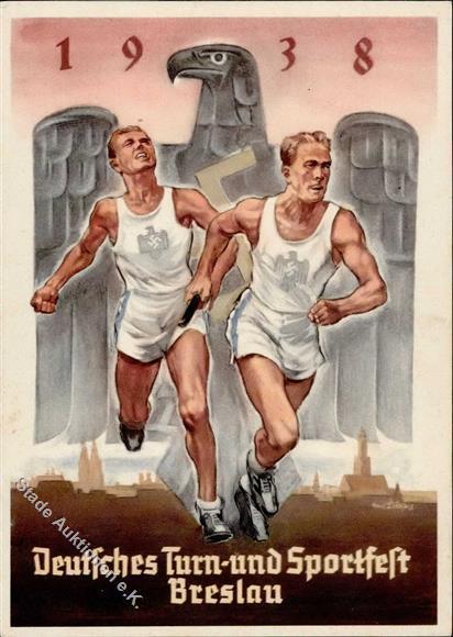 Propaganda WK II Breslau WK II Deutsche Turn U. Sportfest Künstlerkarte I-II - Oorlog 1939-45