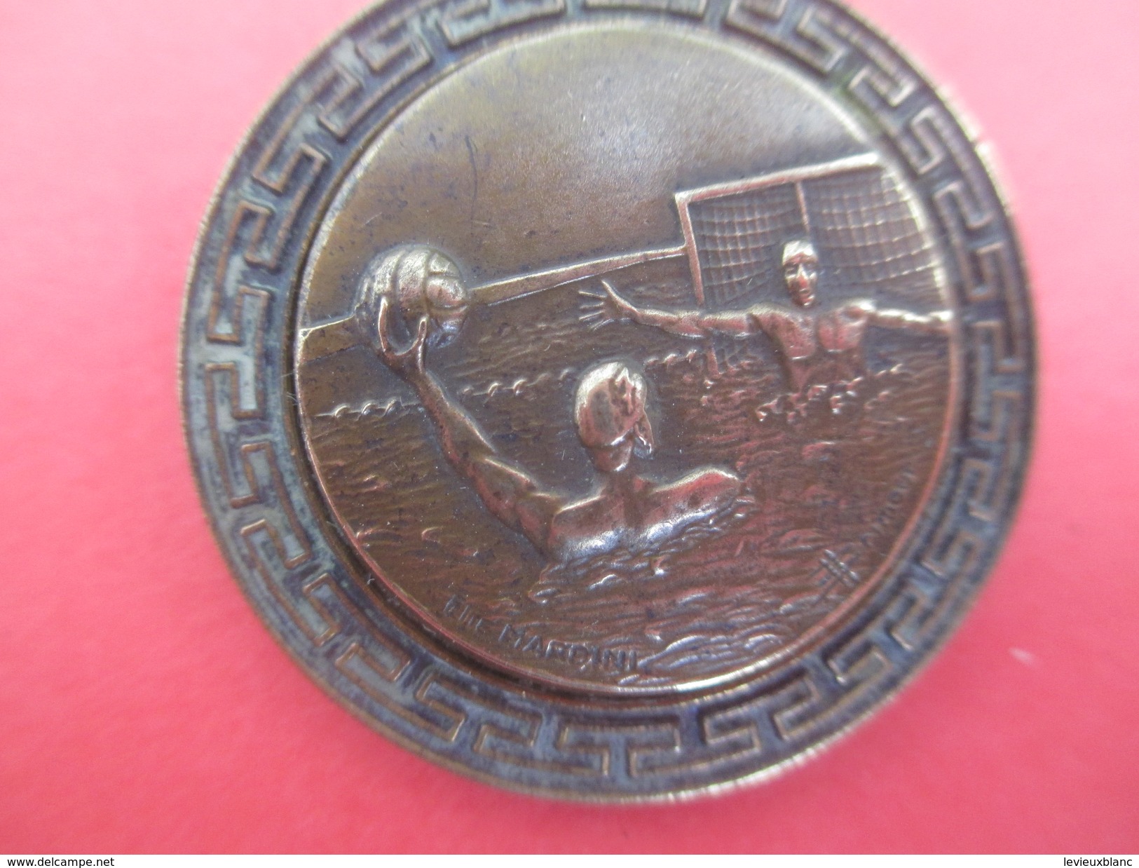 Médaille De Sport/ Natation/ Water-Polo/Insigne à  Épingle/Bronze /Brimeur/ Vers 1930-1950     SPO198 - Zwemmen