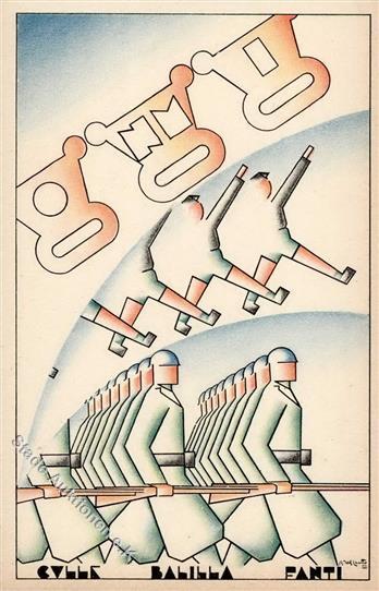 Propaganda WK II ITALIEN - Culle Balila Fanti Sign. R.J.Canto I - Oorlog 1939-45