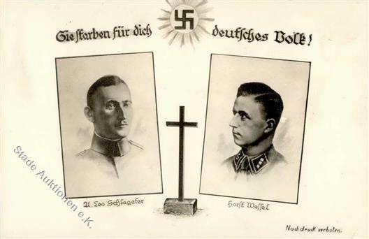 ALBERT LEO SCHLAGETER-HORST WESSEL WK II - Düsseldorf 1933 I-II - Oorlog 1939-45