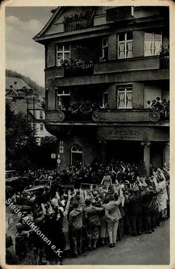 Hitler Bad Berneck (8582) WK II  II (Stauchung, Fleckig) - Oorlog 1939-45