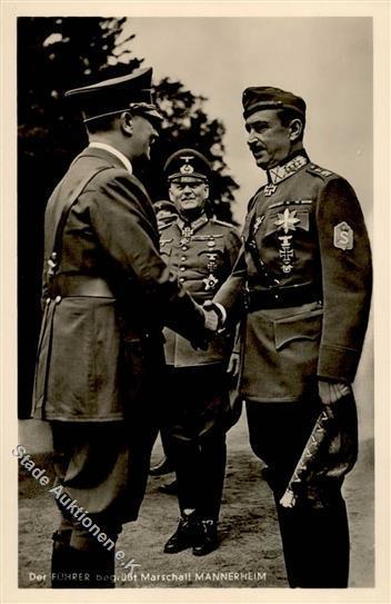 Hitler Marschall Mannerheim WK II PH 1582 Foto AK I-II - Guerre 1939-45