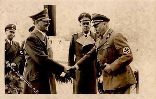 Hitler Ribbentropp WK II Foto AK I-II - Guerre 1939-45