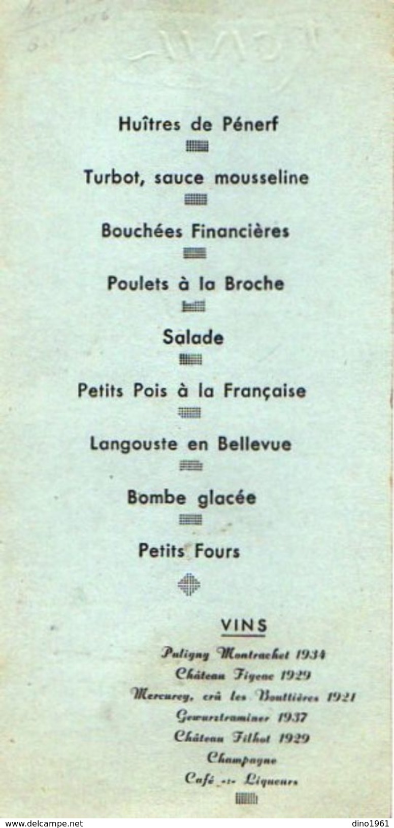 VP11.145 - Ancien Menu De 1947 - Mariage Famille LE DUIGOU X ALLO - Menus