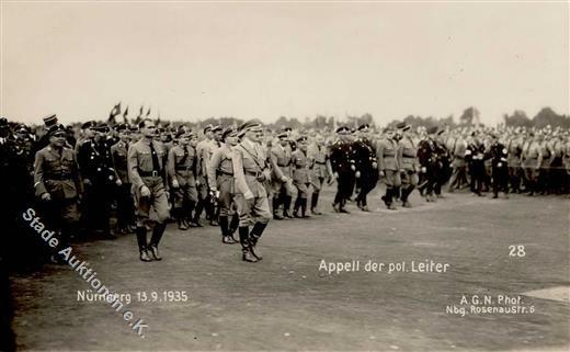 Hitler WK II Hess Apell Der Pol. Leiter Foto AK I-II - Oorlog 1939-45