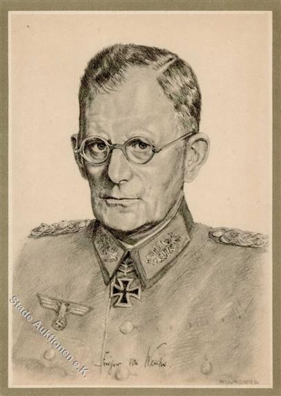 Ritterkreuzträger WK II Frhr. Von Weichs Generaloberst Künstlerkarte I-II - Oorlog 1939-45