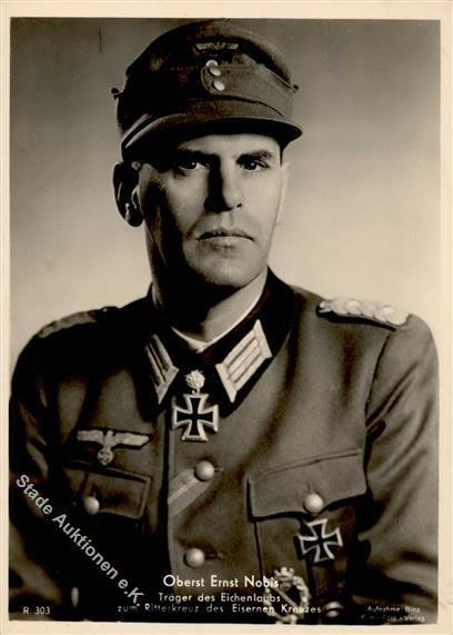 Ritterkreuzträger WK II Nobis, Ernst Oberst Foto AK I-II - Oorlog 1939-45