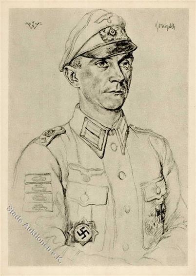 Willrich, Wolfgang Nr. E66 VDA WK II Panzerbekämpfer Der Infanterie Künstler-Karte I-II - Oorlog 1939-45