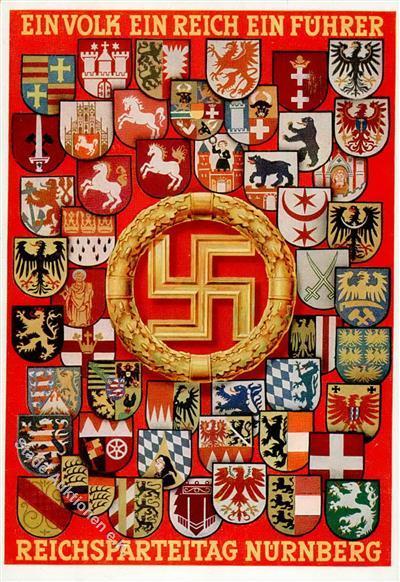 Reichsparteitag Nürnberg (8500) 1938 WK II Künstler-Karte I- - Guerre 1939-45