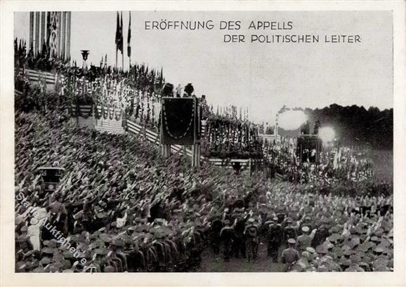 RP NÜRNBERG 1934 WK II - Eröffnung Des Appells Der Politischen Leiter I-II - Oorlog 1939-45