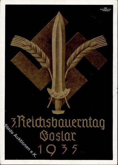 GOSLAR WK II - 3. REICHSBAUERNTAG 1935 Als R-Karte Mit S-o - Künstlerkarte I-II - Oorlog 1939-45