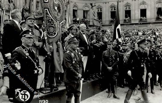 STUTTGART WK II - 15 DEUTSCHES TURNFEST 1933 - Foto-Ak Mit GOEBBELS I - Oorlog 1939-45