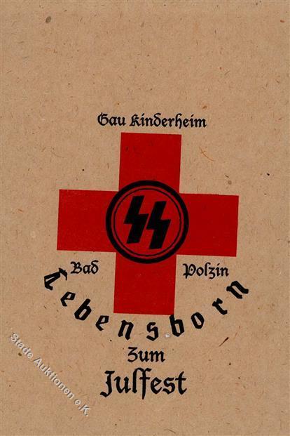 SS Bad Polzin WK II Sammeltüte Gau Kinderheim Lebensborn I-II - Oorlog 1939-45