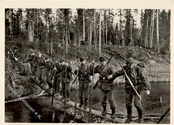 SS WK II Gebirgsdivision Nord In Karelien Foto AK I-II - Oorlog 1939-45