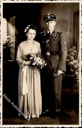 SS WK II Hochzeit  Foto AK I-II - Oorlog 1939-45