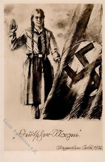 HITLERJUGEND WK II - DEUTSCHER MORGEN - BDM Sign. 1932 (N.S.Nr. 11) I-II - Oorlog 1939-45