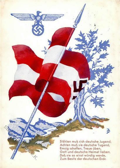 HITLERJUGEND WK II - Stählen Muß Sich Deutsche Jugend - Marke Entfernt, 1934 I-II - Oorlog 1939-45