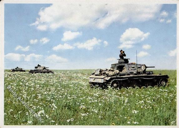 Panzer (WK II) Kampfstellung I-II Réservoir - Oorlog 1939-45