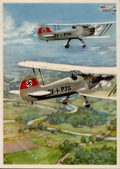 Die DEUTSCHE WEHRMACHT WK II - Karte 15 - Die LUFTWAFFE - JAGDFLIEGER I - Oorlog 1939-45