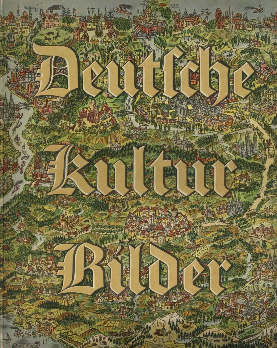 Sammelbild-Album Deutsche Kulturbilder 1400-1900 Zigaretten Bilderdienst Altona Bahrenfeld 1934 Großes Format Komplett I - Oorlog 1939-45