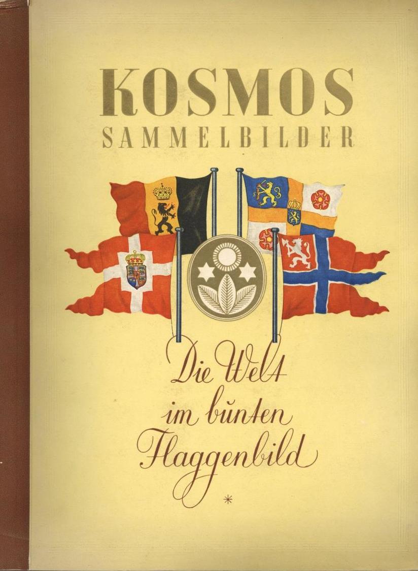 Sammelbild-Album Die Welt Im Bunten Flaggenbild 2 Bände Kosmos 1950 Komplett II - Oorlog 1939-45