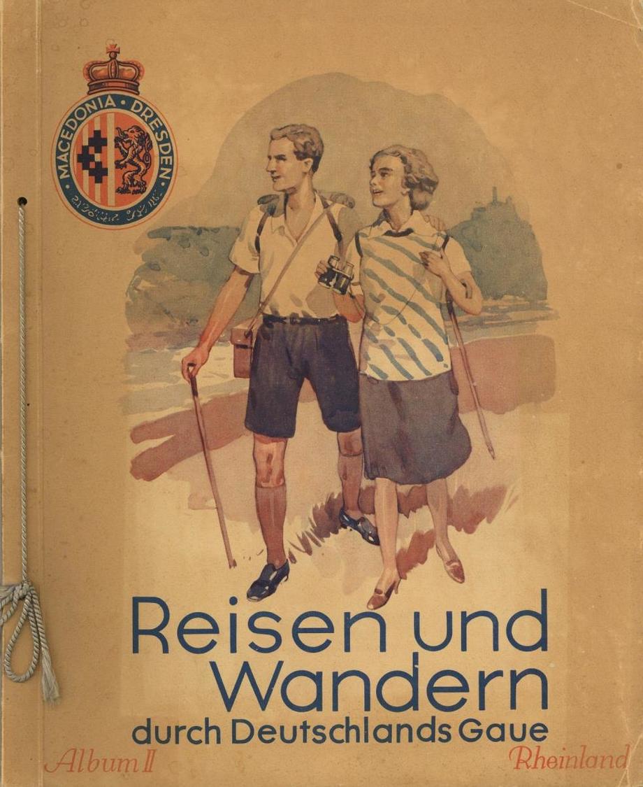Sammelbild-Album Reisen Und Wandern Durch Deutschlands Gaue Rheinland Album 2 Macedonia Zigaretten  30'er Jahre 1 Fehlbi - Oorlog 1939-45